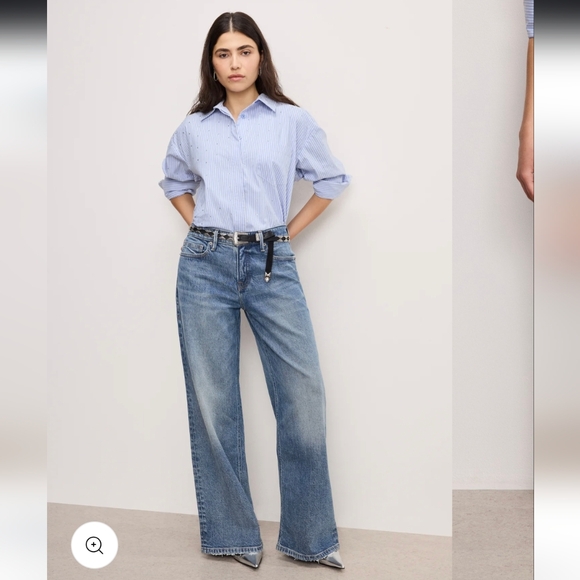 Good American Denim - Good American Good Ease Petite Relaxed Jeans- 10/30